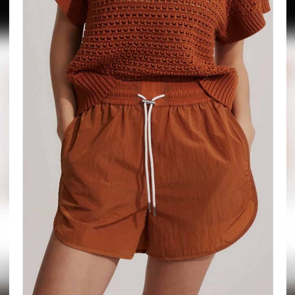 Varley Athletic Shorts in Rust Orange